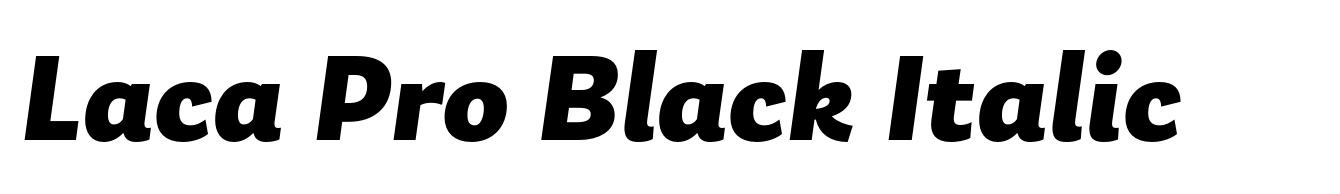 Laca Pro Black Italic